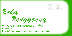reka medgyessy business card